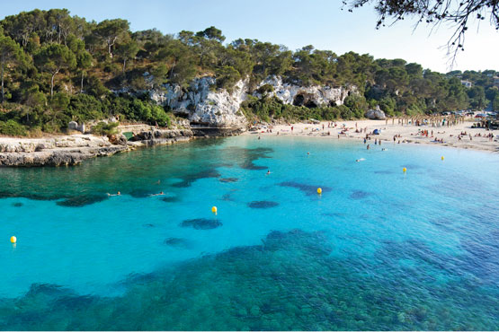 strände mallorca ostküste santany cala llombards